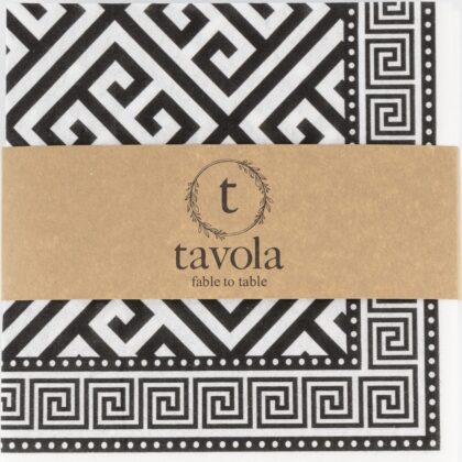 Greek Napkins - Black