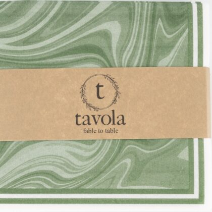 Marble Napkins - Green