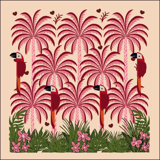 Antibes Parrots Pillow