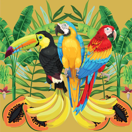 Paradise Birds Pillow