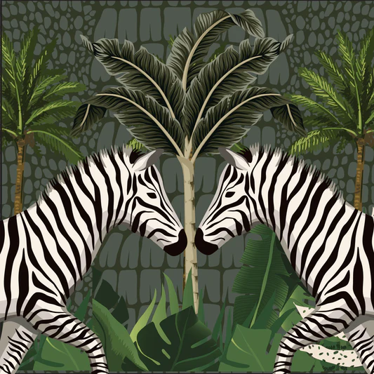 Sabi Zebras Pillow
