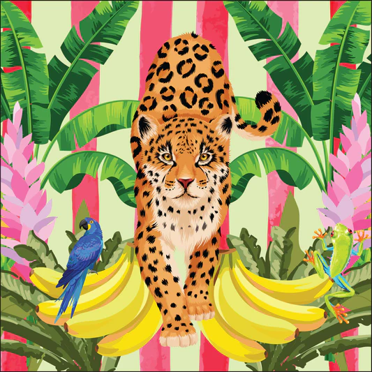 Lush Jungle Leopard Pillow