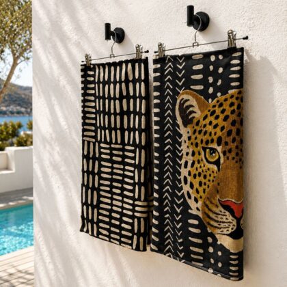 Kaba Black Mali Leo Pillow