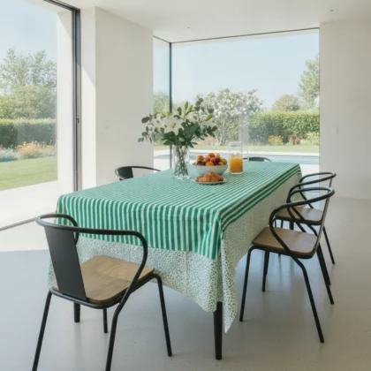 Table Cloth | Green Stripe