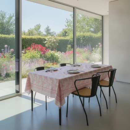 Table Cloth | Pink Paisley